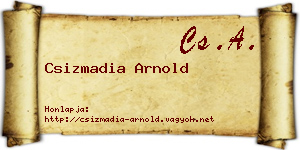 Csizmadia Arnold névjegykártya